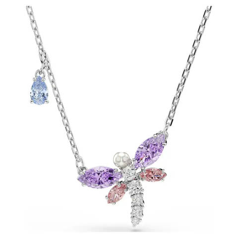 Swarovski — Swarovski Pendentif Ariana Grande x Swarovski Tailles variées, Libellule, Multicolore, Métal rhodié