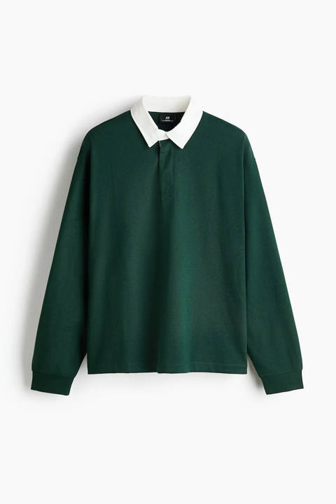 H&M — Relaxed Fit Cotton rugby shirt