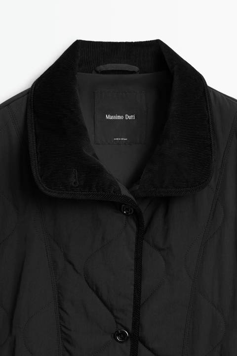 Massimo Dutti — Veste à surpiqûres ondulées