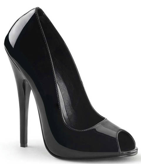 Devious — Escarpins Sexy Peep Toe DOMINA-212 Noir