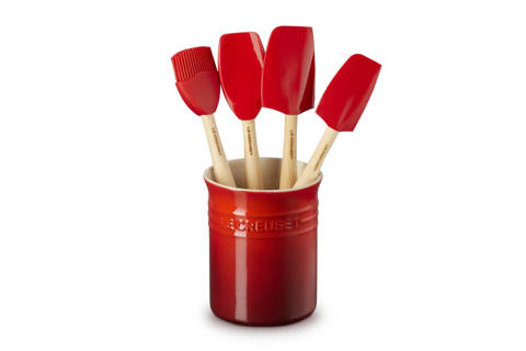Le Creuset — Pot à ustensiles avec 4 spatules Création
