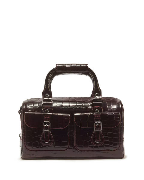 Dr. Martens — Sac en Cuir Croc Emboss à Anse Supérieure
