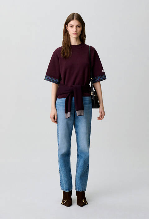 Claudie Pierlot — Pull maille col cheminé – Multico