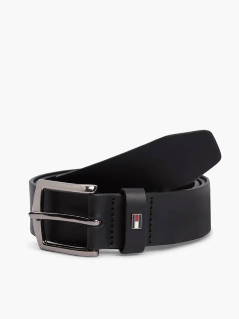 Tommy Hilfiger — Ceinture Denton en cuir à drapeau en émail