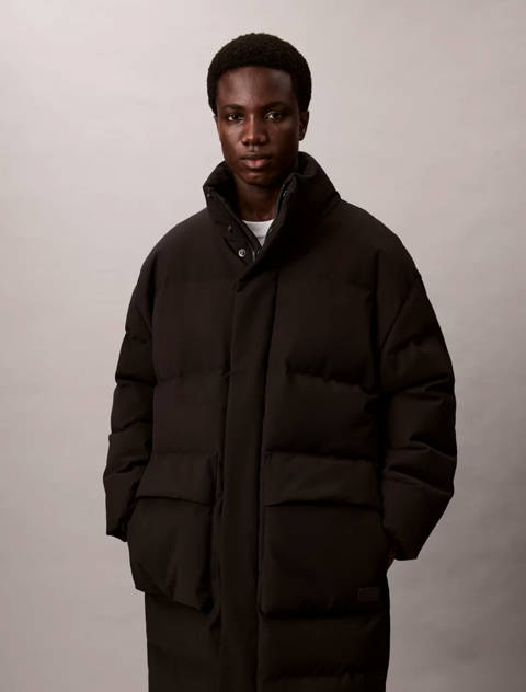 Calvin Klein — Doudoune longue relaxed en duvet