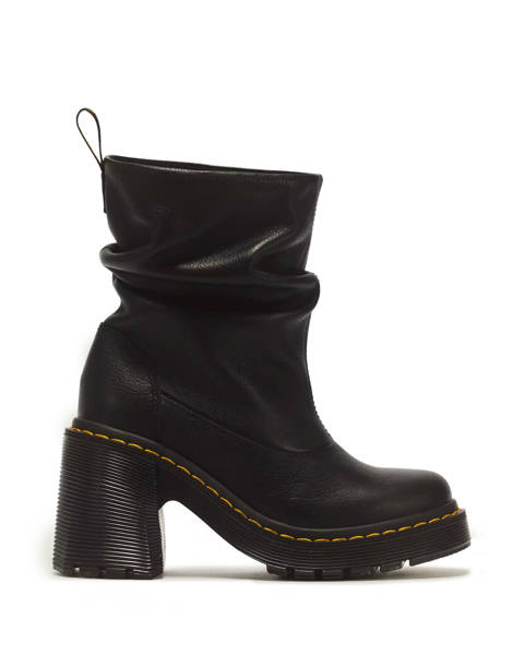 Dr. Martens — Boots à Talons Kasey Lo en Cuir Virginia