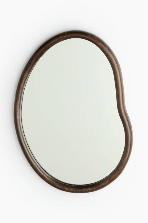 H&M Home — Miroir asymétrique – Marron foncé