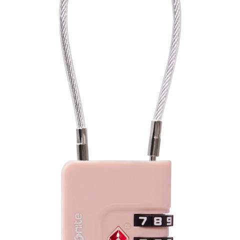 Samsonite — Ta Revolution Cadenas à câble TSA avec code à 3 chiffres – Rose