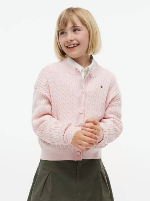 Tommy Hilfiger — Cardigan décontracté en maille torsadée