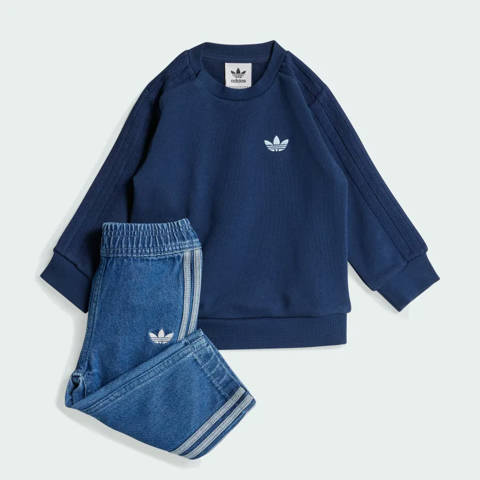Adidas — Ensemble haut ras-du-cou Denim Enfants