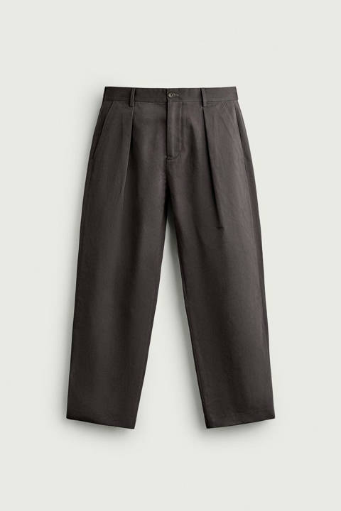 Zara — Pantalon chino regular fit plis