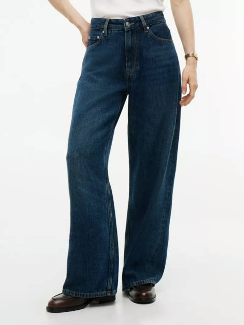 Tommy Hilfiger — Jean droit Nola à moustaches taille basse