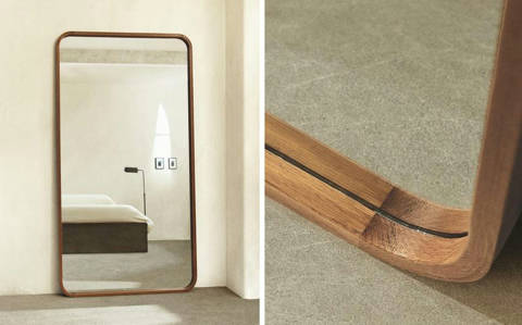 Zara Home — Miroir sur pied cadre arrondi grand