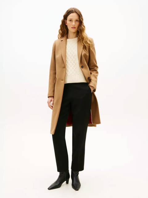 Tommy Hilfiger — Manteau droit avec cachemire