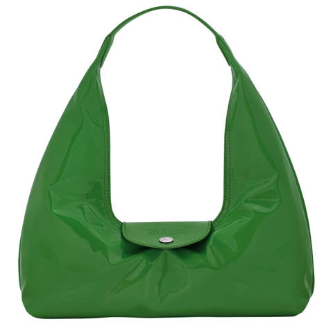 Longchamp — Sac porté épaule M Le Pliage Xtra – Cuir - Matcha