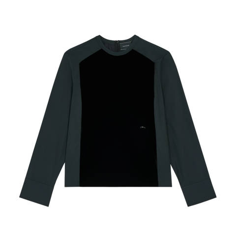 Longchamp — Blouse – Velours - Noir