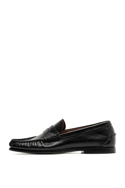 Massimo Dutti — Mocassin froncé en cuir souple