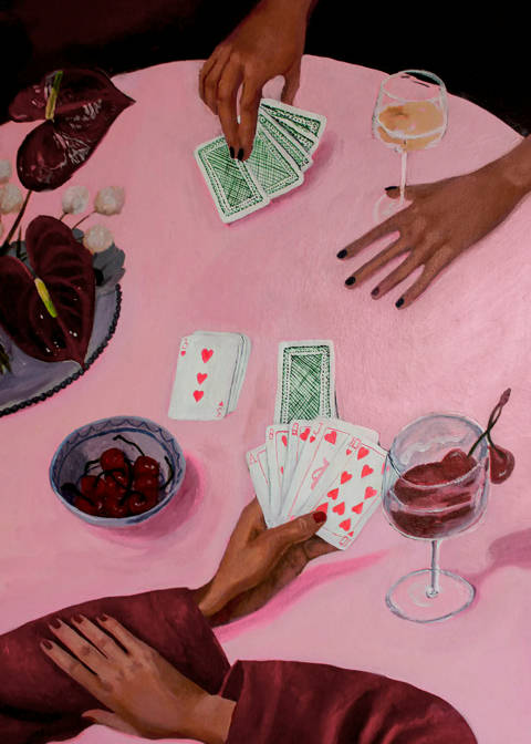 Desenio — Tea Rudolf - Ace of Pink Affiche