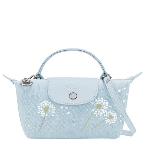 Longchamp — Pochette XS Le Pliage Collection – Toile - Ciel