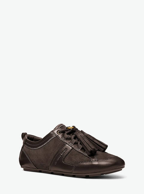 Michael Kors — Michael Kors Basket Keely en daim à pompons