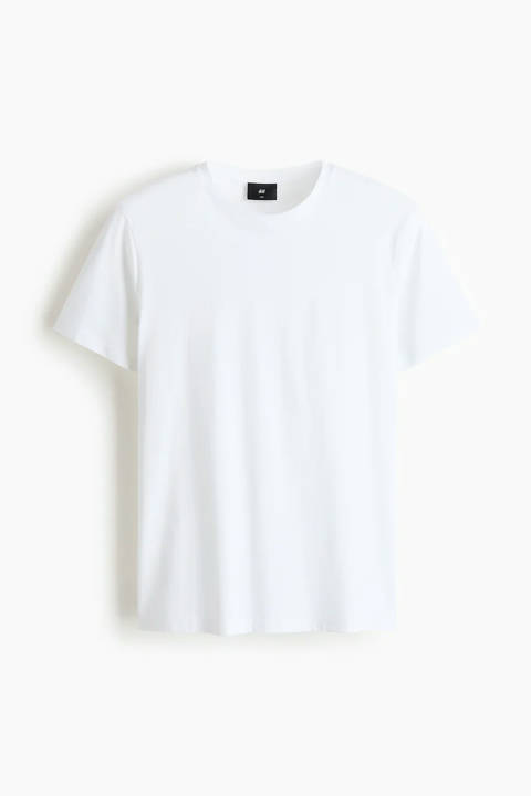 H&M — T-shirt Slim Fit en coton pima