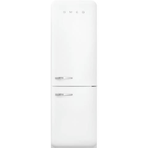Smeg — Réfrigérateur Combiné Blanc Mat Esthétique Années 50 FAB32RWHM6