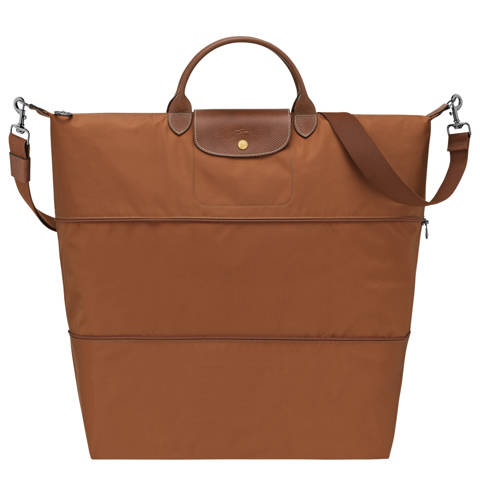 Longchamp — Sac de voyage extensible Le Pliage Original – Toile recyclée - Cognac
