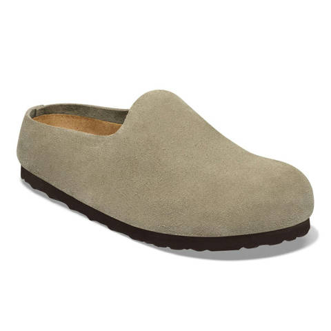 Birkenstock — Amsterdam Wrapped Suede Leather – Taupe