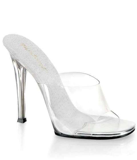 Fabulicious — Mules GALA-01 : La Pureté du Design et un Talon Stiletto Iconique – Transparent