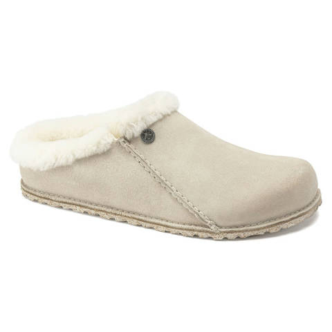 Birkenstock — Zermatt Premium Shearling Suede Leather – Antique White