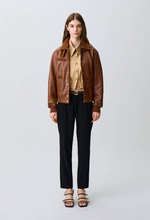 Claudie Pierlot — Pantalon tailleur cigarette – Noir