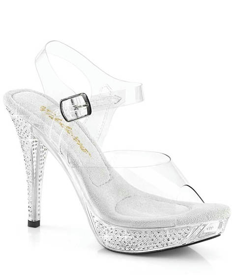 Fabulicious — Sandales ELEGANT-408 : L'Harmonie Parfaite du Strass et de la Sophistication – Blanc