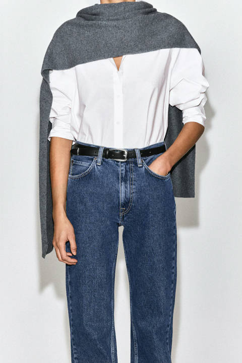 COS — Ceinture western en cuir