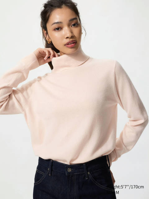 Uniqlo — Col roulé 100% cachemire