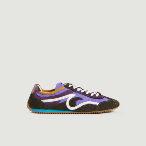 Sandro — Sneakers Light Wave mix matières – Violet