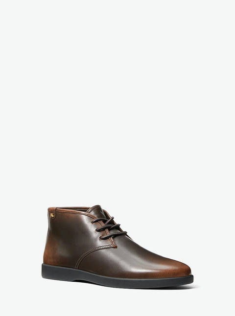 Michael Kors — Michael Kors Botte Wesley en cuir bruni