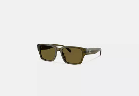 Coach — Coach Lunettes de Soleil Maxi Sculpted C Carrées Étroit