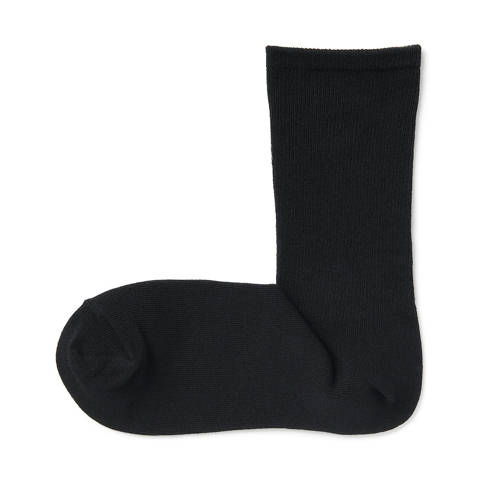 MUJI — Chaussettes à angle droit stretch à revers confort 36‐39