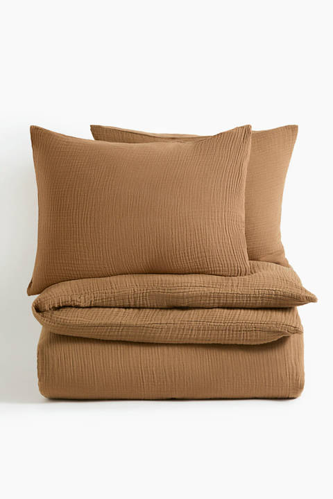 H&M Home — Parure de couette King size en mousseline