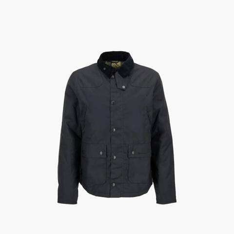 BARBOUR — Blouson droit en coton BARBOUR REELIN WAX JACKET