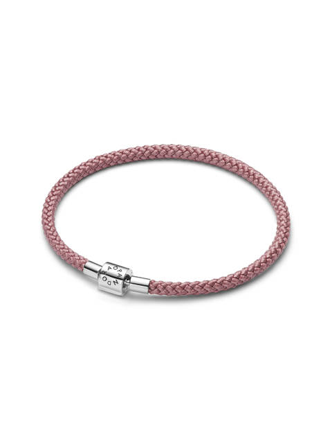 Pandora — Bracelet cordon rose brillant