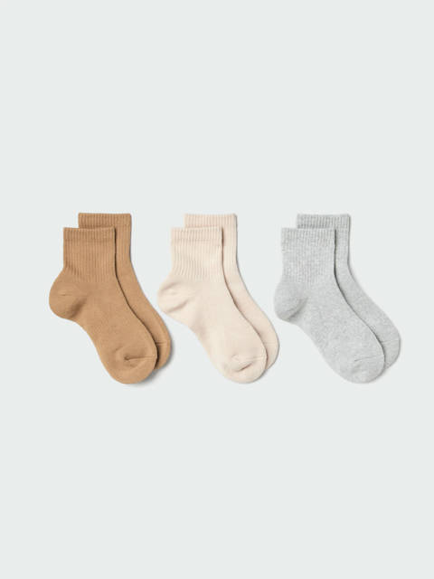Uniqlo — Chaussettes (Lot de 3, côtelées)