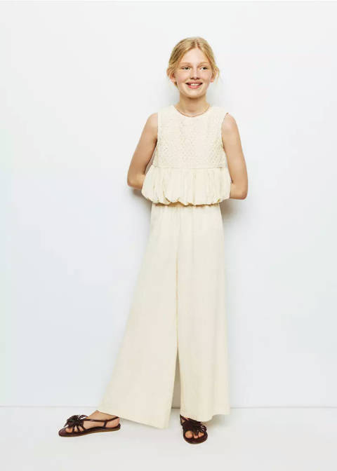 Mango — Pantalon coton lin