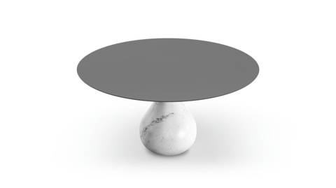 Roche Bobois — Aqua – Table de repas ronde - carrare mat