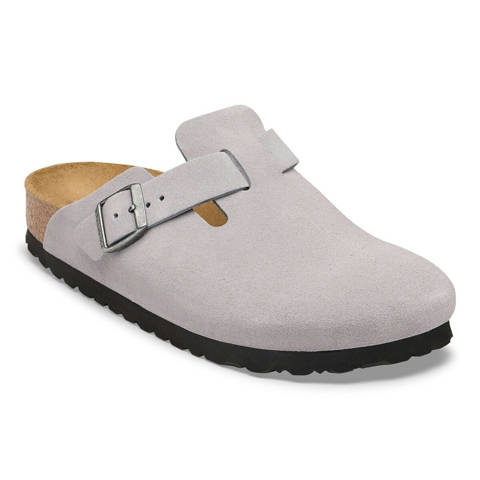 Birkenstock — Boston Suede Leather – Lavender Sky