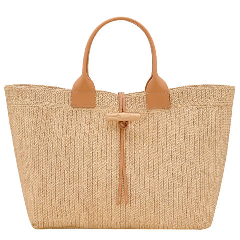 Longchamp — Sac cabas XL Le Roseau – Toile - Végétal