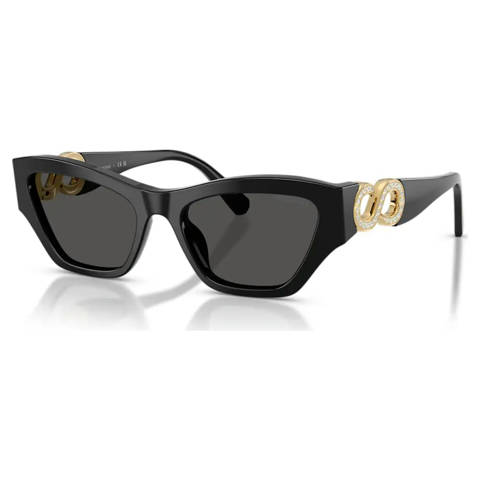 Swarovski — Swarovski Lunettes de soleil Style Cat-eye, SK6076, Noires