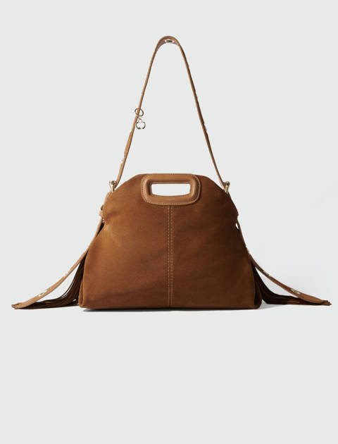 Maje — Sac Miss M en suède – Camel