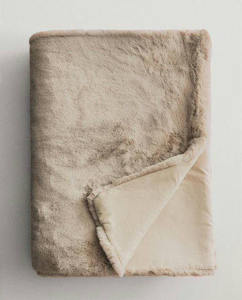 Zara Home — Couverture fourrure