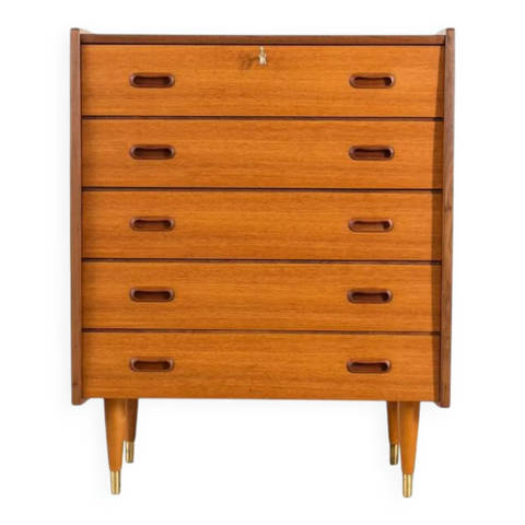 Selency — Commode en teck scandinave, années 1960, style mid-century modern